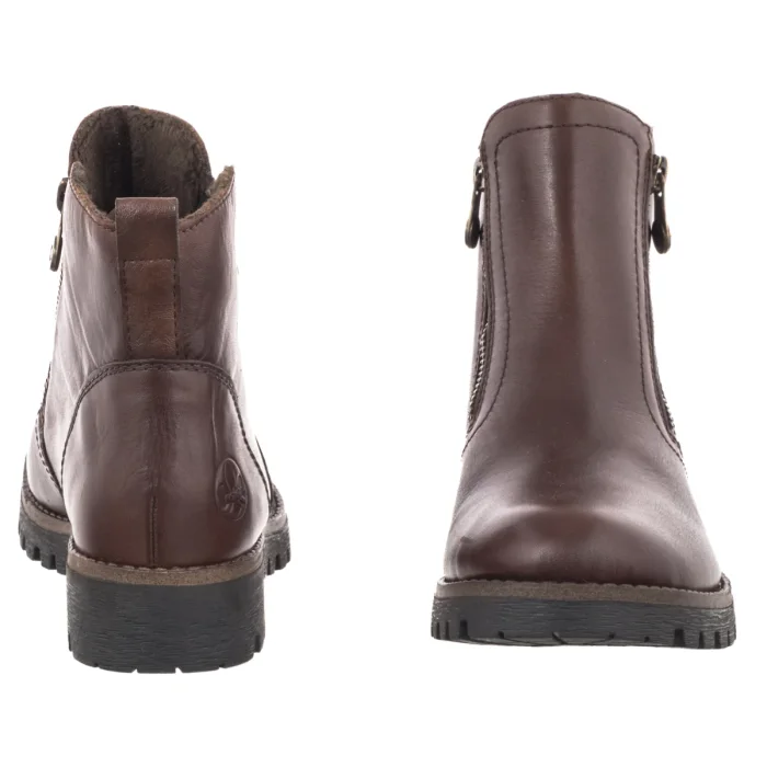 Botki Rieker Brązowe 78556-28 Brown  – zdjęcie 4