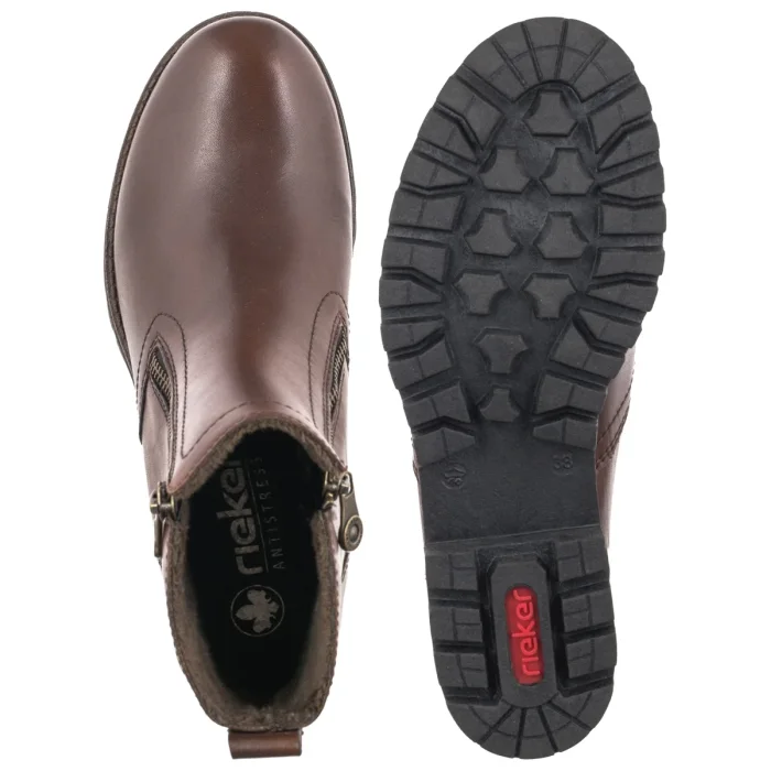 Botki Rieker Brązowe 78556-28 Brown  – zdjęcie 5