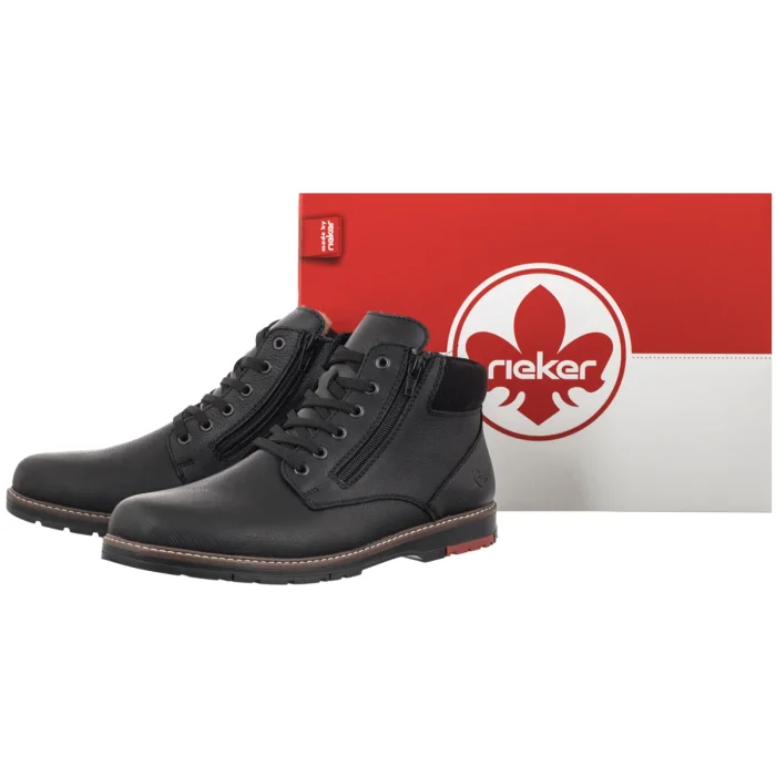Trzewiki Rieker Czarne 10503-00 Black – zdjęcie 6