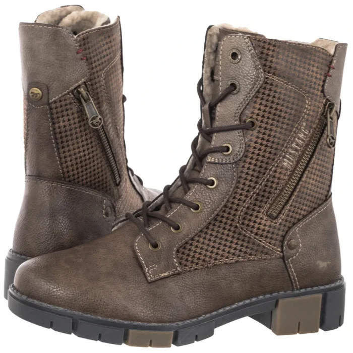 Trzewiki Mustang Brązowe 15M032200500 – zdjęcie 1