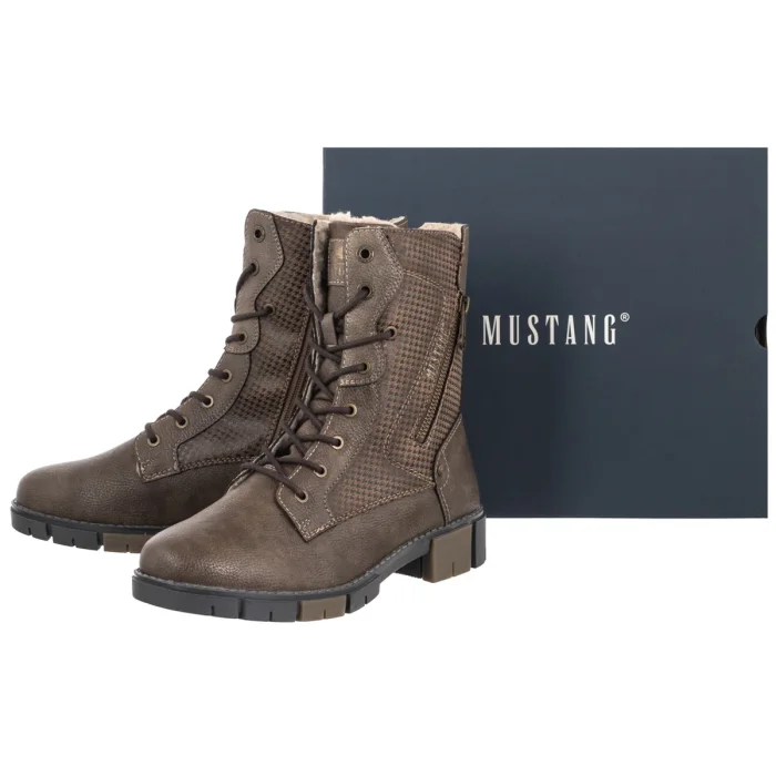 Trzewiki Mustang Brązowe 15M032200500 – zdjęcie 6
