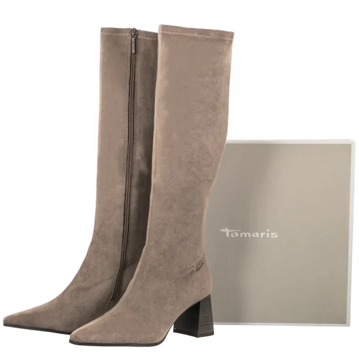 Kozaki Tamaris Beżowe 1-25528-47 341 Taupe – zdjęcie 6