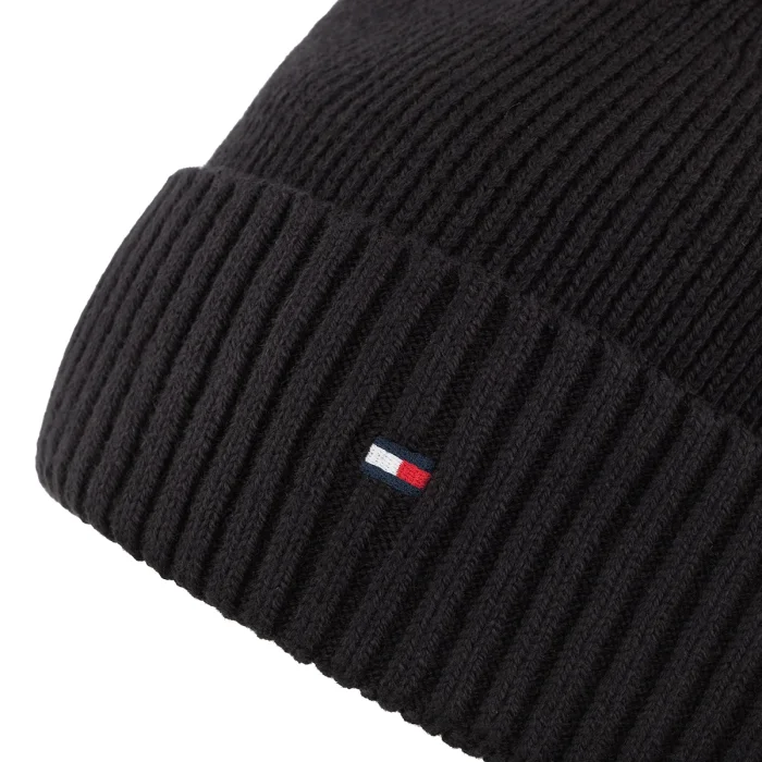 Zestaw prezentowy czapka i szal Tommy Hilfiger TH Flag Beanie And Scarf AM0AM14584 BDS – zdjęcie 4