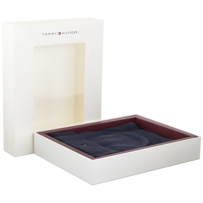 Zestaw prezentowy czapka i szal Tommy Hilfiger TH Flag Beanie And Scarf AM0AM14584 DW6 – zdjęcie 8