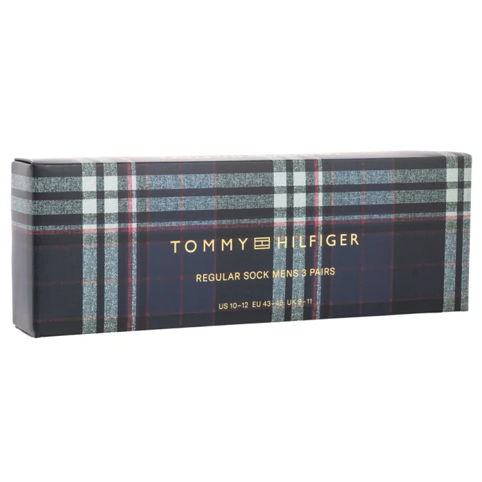 Skarpetki 3 pary Tommy Hilfiger TH Men Sock 3P Giftbox Monogram Black 701241159 002 – zdjęcie 5