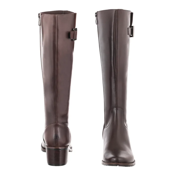 Kozaki Caprice Brązowe 9-25600-47 337 Dk Brown Nappa – zdjęcie 4