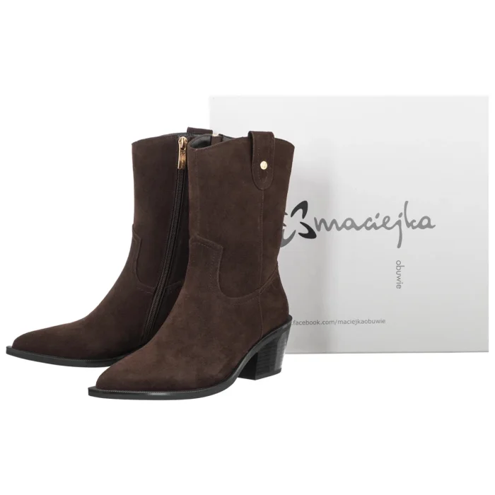 Botki Maciejka Brązowe K7809-02/00-7 – zdjęcie 6