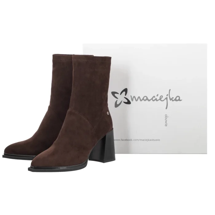 Botki Maciejka Brązowe K7804-21/00-7 – zdjęcie 6