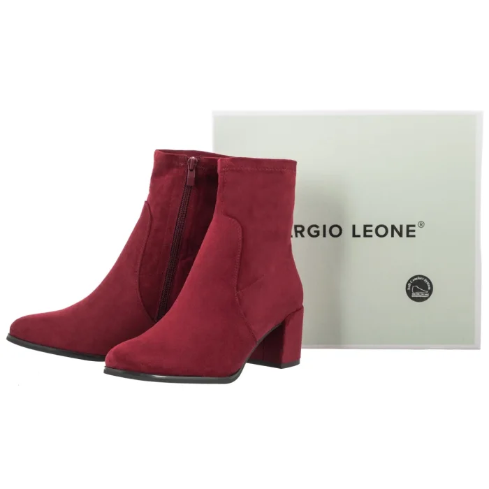 Botki Sergio Leone Bordowe BT 55 – zdjęcie 6