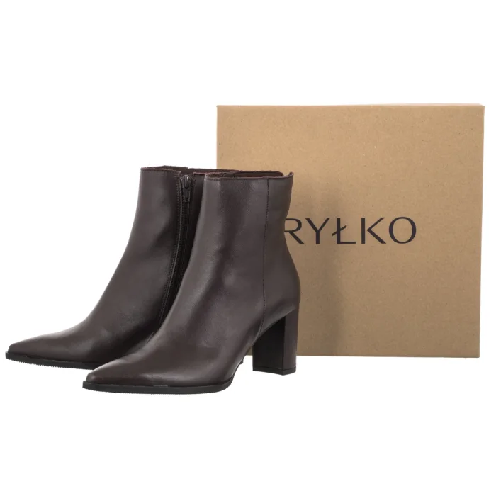 Botki Ryłko Bordowe R7618_T2 _4TZ – zdjęcie 6