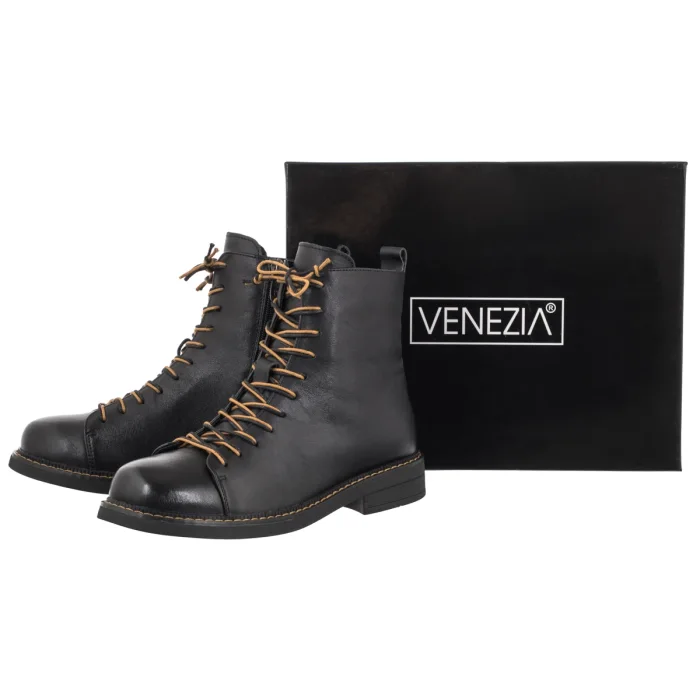 Botki Venezia Czarne V442-07730-01BLA – zdjęcie 6