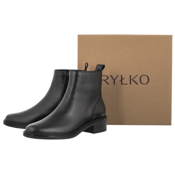 Botki Ryłko Czarne 3Y630___ _9TZ – zdjęcie 6