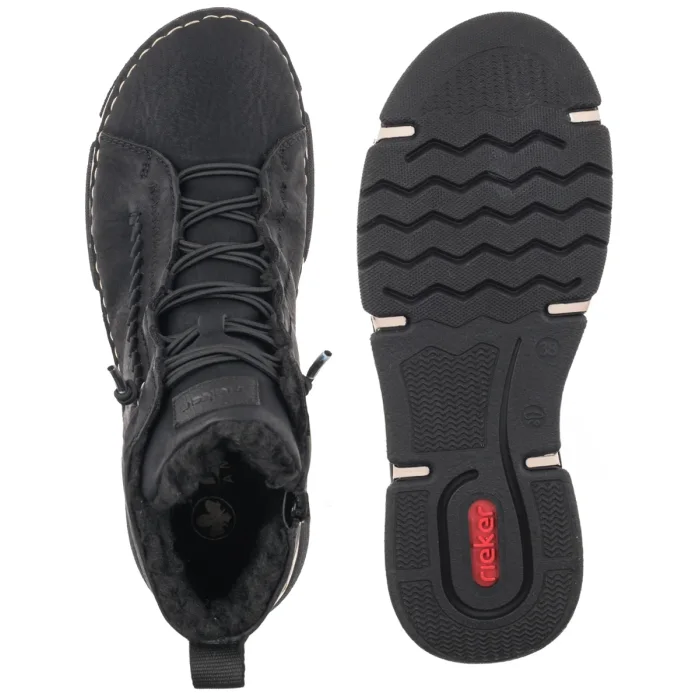 Trzewiki Rieker Czarne 45912-00 Black – zdjęcie 5