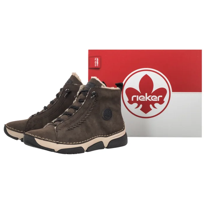 Trzewiki Rieker Brązowe 45912-25 Brown – zdjęcie 6