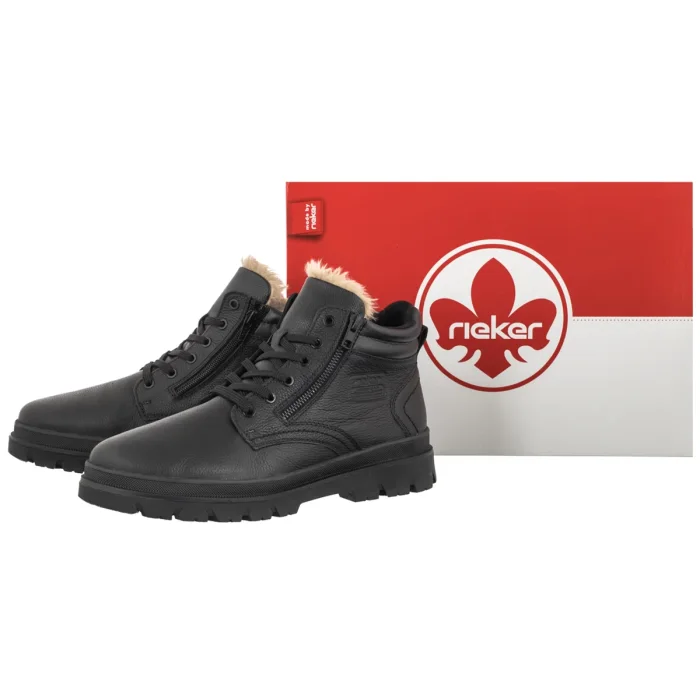 Trzewiki Rieker Czarne B4003-00 Black – zdjęcie 6