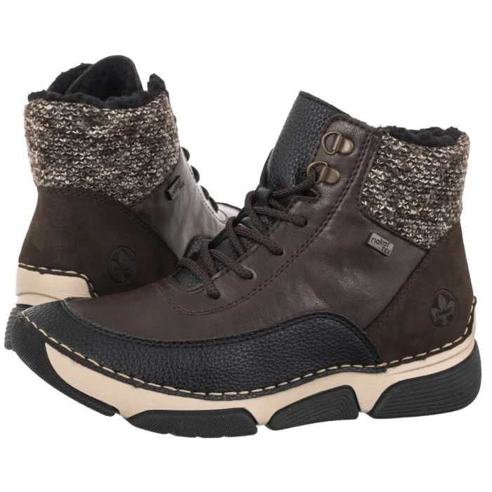Trzewiki Rieker Brązowe 45956-25 Brown Combination – zdjęcie 1