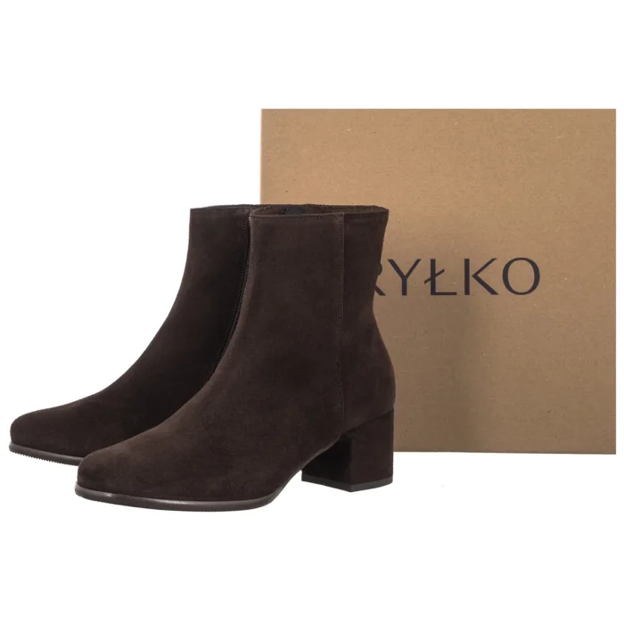 Botki Ryłko Brązowe F5612___ _CS9 – zdjęcie 6