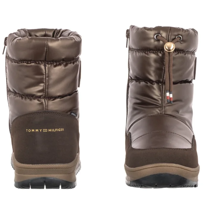 Śniegowce Tommy Hilfiger Functional Bootie Bronze T3AD-35206-1474591 – zdjęcie 4