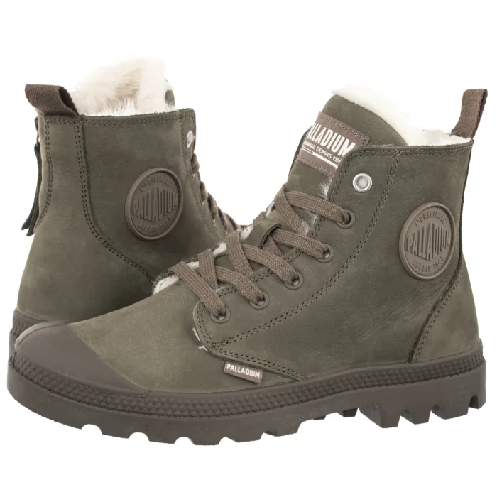 Buty Palladium Pampa Hi Zip WL Dusky Green 95982-377-M – zdjęcie 1