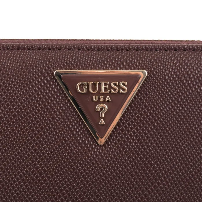 Portfel Guess Laurel II Slg Med Zip Around SWZG74 59140 Burgundy – zdjęcie 2