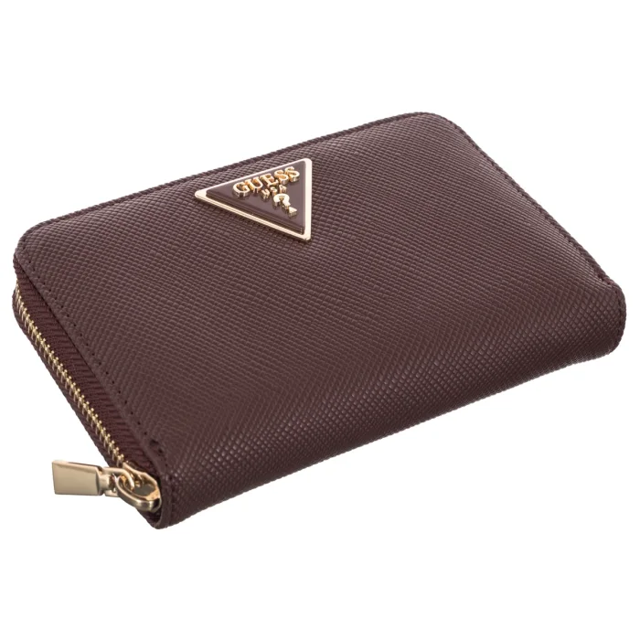 Portfel Guess Laurel II Slg Med Zip Around SWZG74 59140 Burgundy – zdjęcie 4