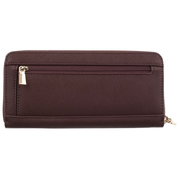 Portfel Guess Laurel II Slg Large Zip Around SWZG74 59146 Burgundy – zdjęcie 3