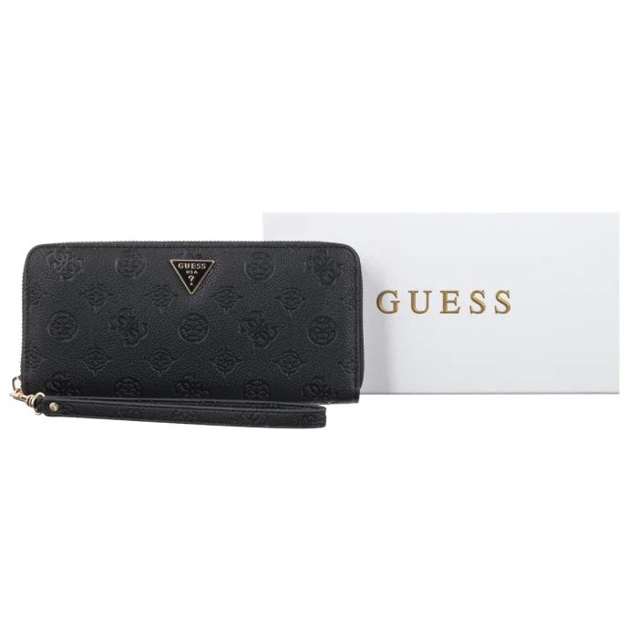 Portfel Guess Blake Slg Large Zip Around SWPD22 22146 Black Logo – zdjęcie 6