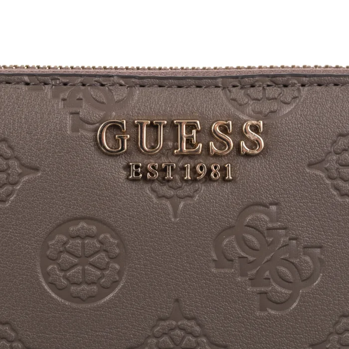 Portfel Guess Carmella Slg Small Zip Around SWPD22 25137 Taupe Logo – zdjęcie 4