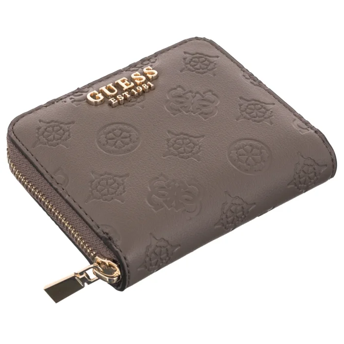 Portfel Guess Carmella Slg Small Zip Around SWPD22 25137 Taupe Logo – zdjęcie 3