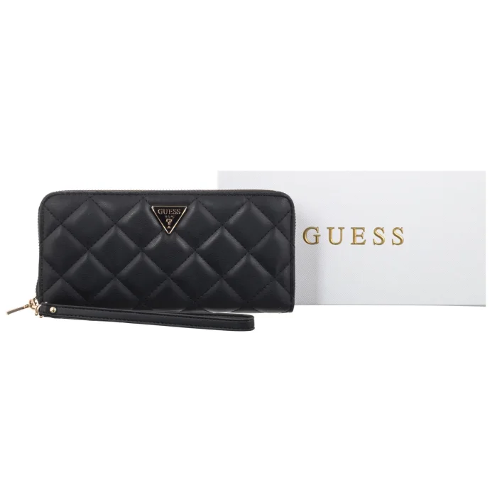 Portfel Guess Juliet Slg Large Zip Around SWQG24 56146 Black – zdjęcie 6