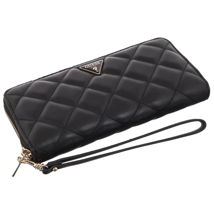 Portfel Guess Juliet Slg Large Zip Around SWQG24 56146 Black – zdjęcie 3