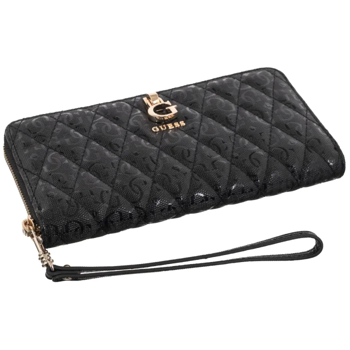 Portfel Guess Tamara Slg Large Zip Around SWGG23 23146 Black – zdjęcie 3
