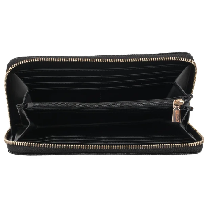 Portfel Guess Tamara Slg Large Zip Around SWGG23 23146 Black – zdjęcie 5