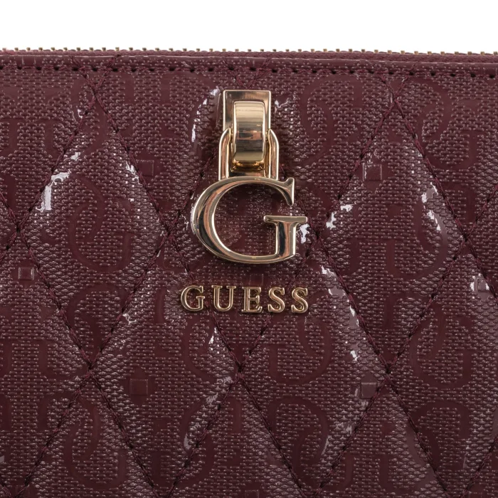 Portfel Guess Tamara Slg Large Zip Around SWGG23 23146 Merlot – zdjęcie 4