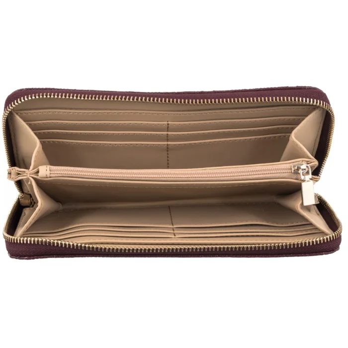 Portfel Guess Tamara Slg Large Zip Around SWGG23 23146 Merlot – zdjęcie 5