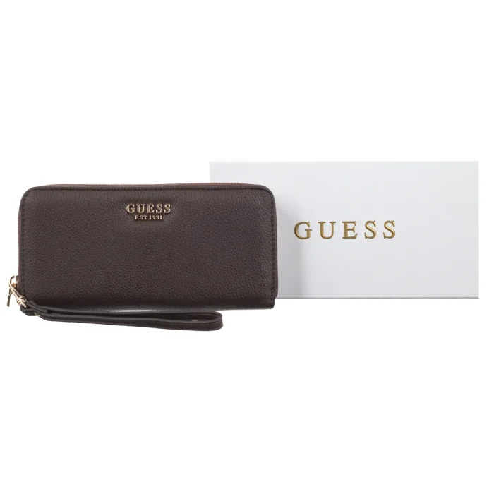 Portfel Guess Melody Slg Large Zip Around SWBG97 35146 Brown – zdjęcie 6