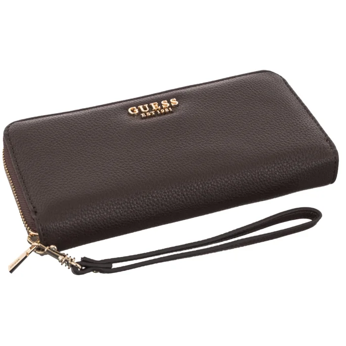Portfel Guess Melody Slg Large Zip Around SWBG97 35146 Brown – zdjęcie 3
