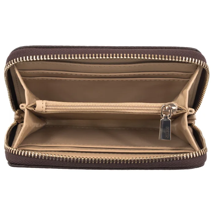Portfel Guess Melody Slg Medium Zip Around SWBG97 35140 Brown – zdjęcie 5