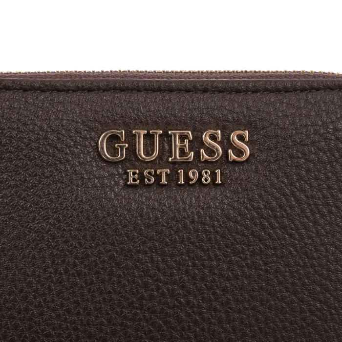Portfel Guess Melody Slg Small Zip Around SWBG97 35137 Brown – zdjęcie 4