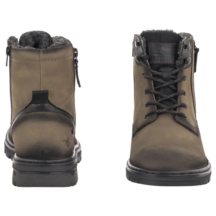 Trzewiki Mustang Khaki 15M5011001 – zdjęcie 4