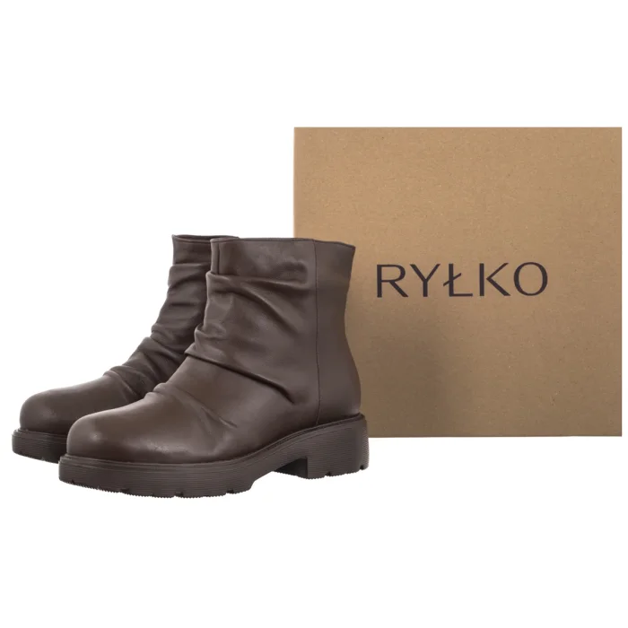 Botki Ryłko Brązowe D2603_Z_ _9RM – zdjęcie 6