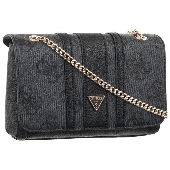 Torebka Listonoszka Guess Noelle II Cnvrtble Xbody Flap HWSS96 72210 Coal Logo – zdjęcie 1