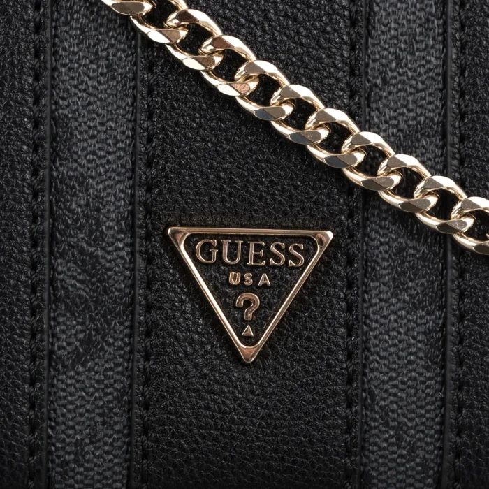 Torebka Listonoszka Guess Noelle II Cnvrtble Xbody Flap HWSS96 72210 Coal Logo – zdjęcie 6