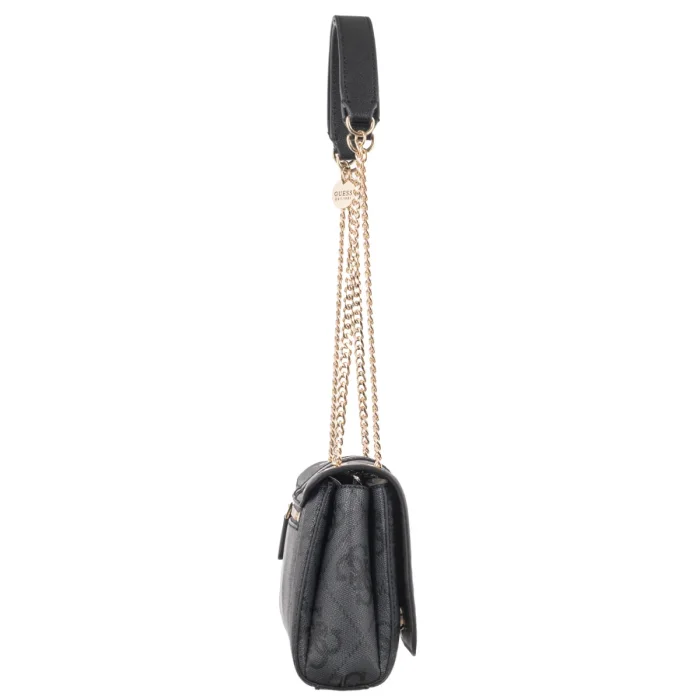 Torebka Listonoszka Guess Noelle II Cnvrtble Xbody Flap HWSS96 72210 Coal Logo – zdjęcie 3