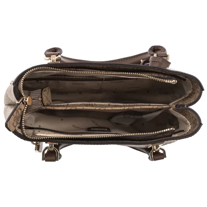 Torebka Guess Noelle II Sml Multi Comp Stchl HWBG96 72050 Latte Logo/Brown – zdjęcie 6
