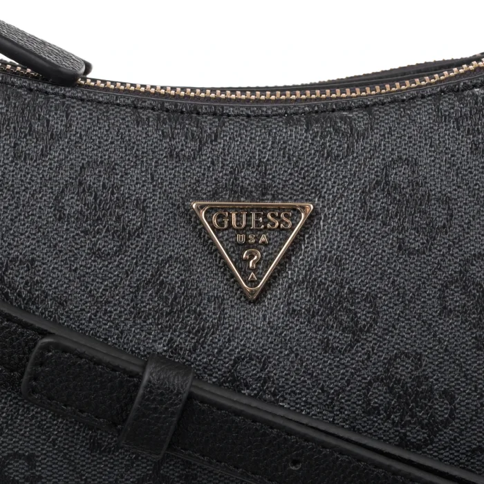 Torebka Guess Noelle II 3 Comp Shldr Xbody HWBG96 72730 Coal Logo – zdjęcie 4