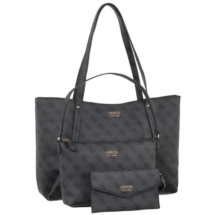 Torebka Guess Brenton Top Zip Tote HWLG96 48240 Coal Logo – zdjęcie 4