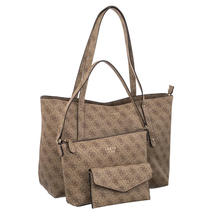 Torebka Guess Brenton Top Zip Tote HWLG96 48240 Latte Logo – zdjęcie 4