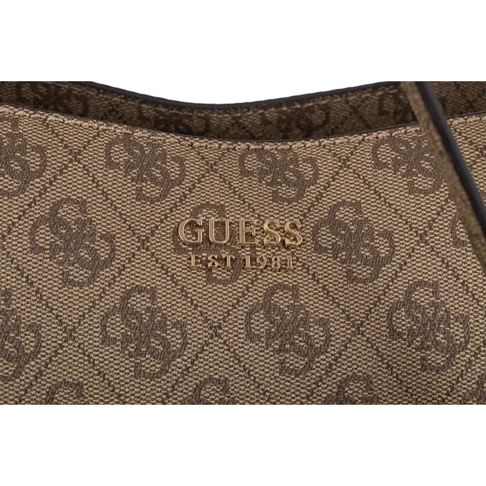 Torebka Guess Brenton Top Zip Tote HWLG96 48240 Latte Logo – zdjęcie 6