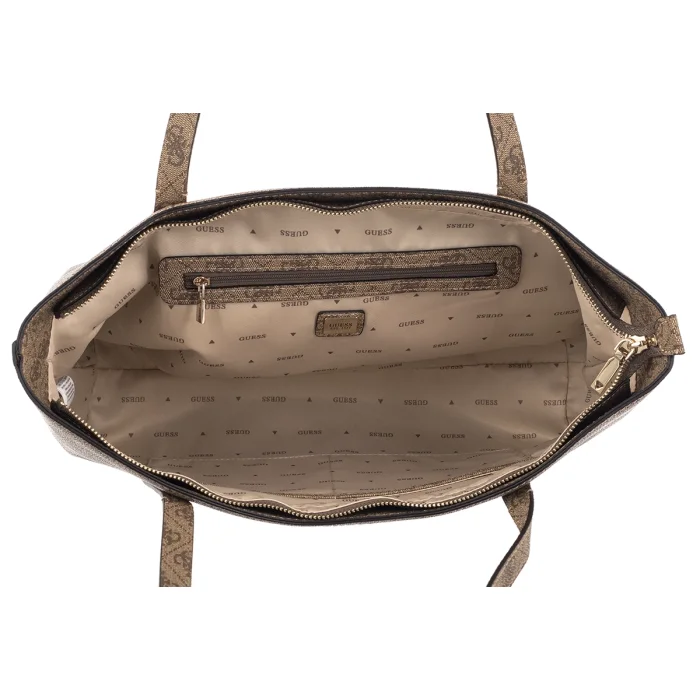 Torebka Guess Brenton Top Zip Tote HWLG96 48240 Latte Logo – zdjęcie 5